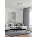 Arosa - Chrome 3 Spotlights with Grey Shades Arosa - Chrome 3 Spotlights with Grey Shades