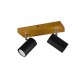 - Marley - Wooden & Matt Black 2 Light Spotlights Trio-812400232 - Marley - Wooden & Matt Black 2 Light Spotlights
