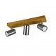 - Marley - Wooden & Matt Nickel 3 Light Spotlights Trio-812400307 - Marley - Wooden & Matt Nickel 3 Light Spotlights