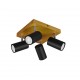 - Marley - Wooden & Matt Black 4 Light Spotlights Trio-812400432 - Marley - Wooden & Matt Black 4 Light Spotlights