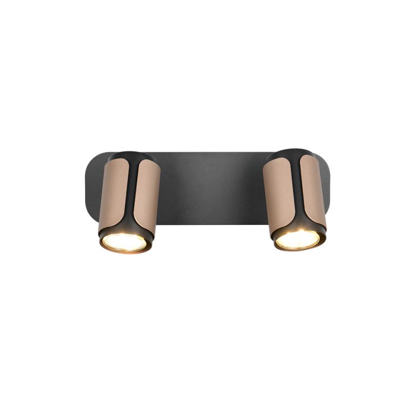 Trio-814500265 - Gillan - Matt Black & Coffee 2 Spotlights