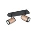 Trio-814500265 - Gillan - Matt Black & Coffee 2 Spotlights