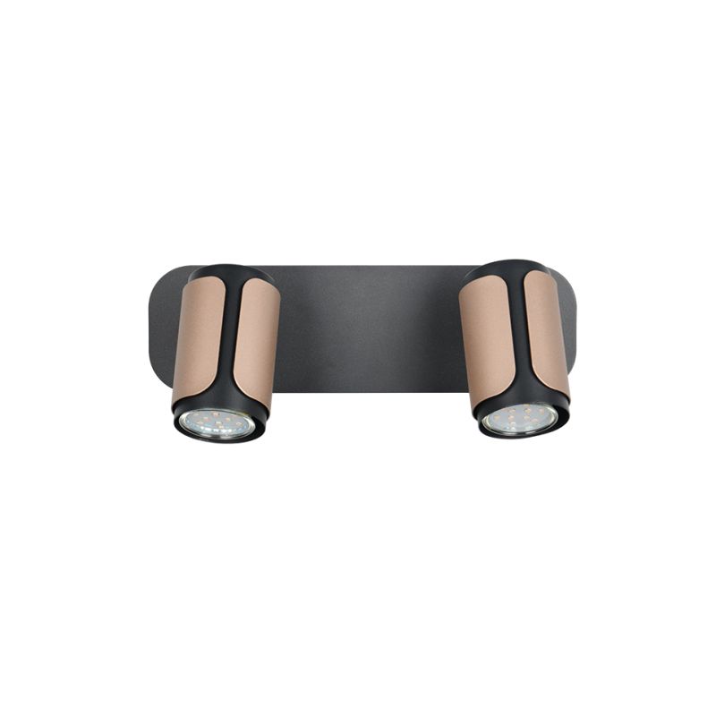 Trio-814500265 - Gillan - Matt Black & Coffee 2 Spotlights