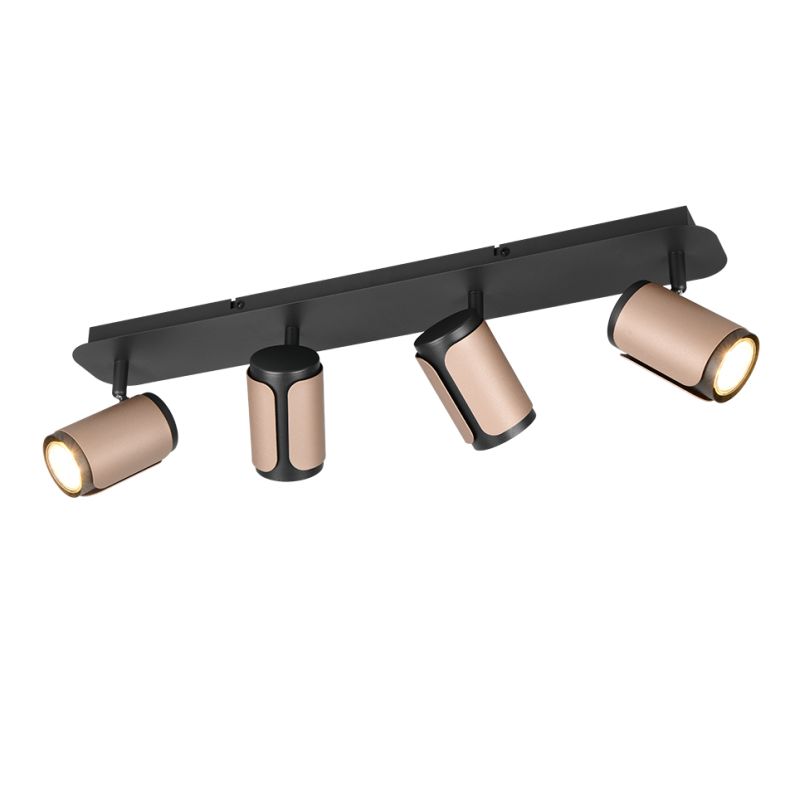 Trio-814500465 - Gillan - Matt Black & Coffee 4 Spotlights