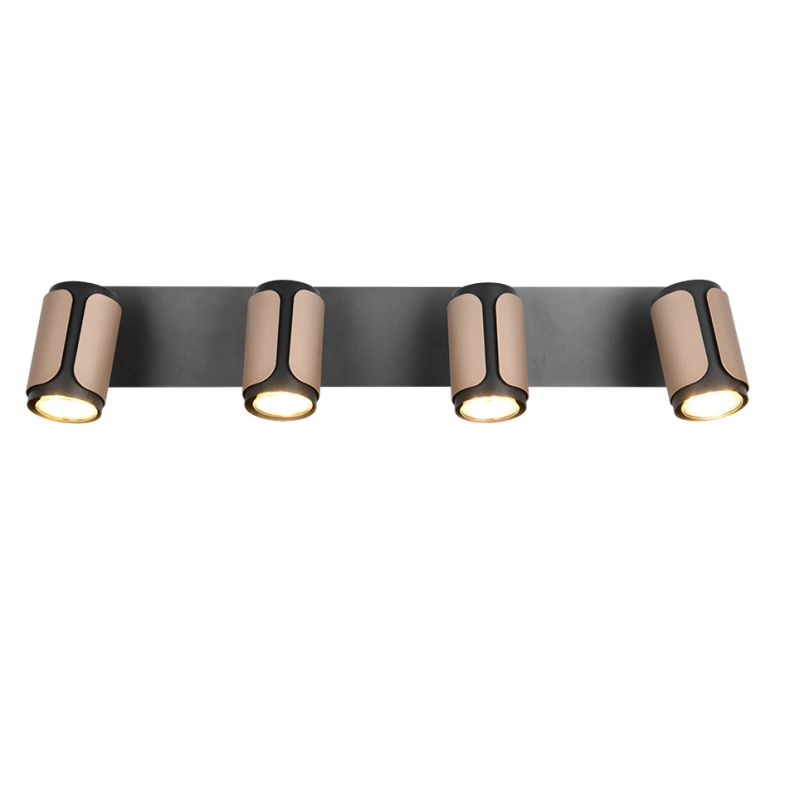 Trio-814500465 - Gillan - Matt Black & Coffee 4 Spotlights