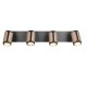 Trio-814500465 - Gillan - Matt Black & Coffee 4 Spotlights