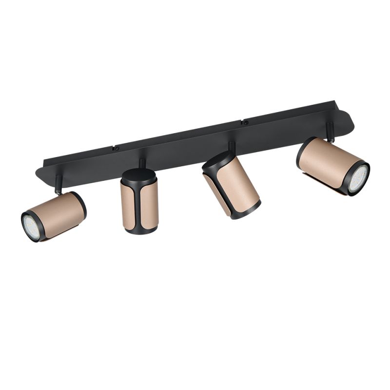 Trio-814500465 - Gillan - Matt Black & Coffee 4 Spotlights