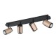 Trio-814500465 - Gillan - Matt Black & Coffee 4 Spotlights