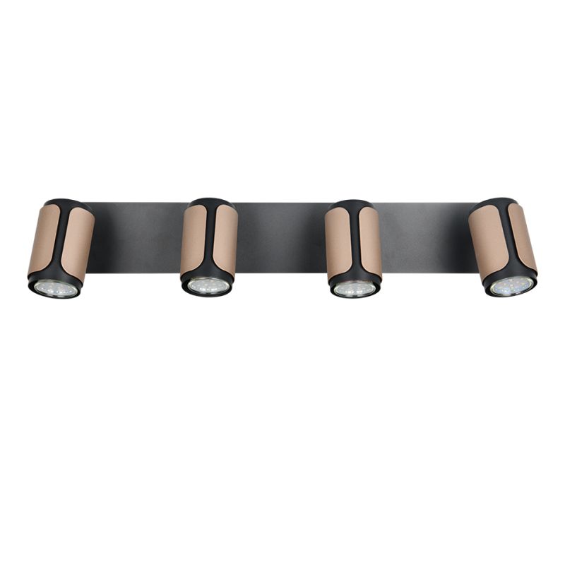 Trio-814500465 - Gillan - Matt Black & Coffee 4 Spotlights