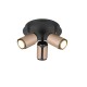 Trio-814530365 - Gillan - Matt Black & Coffee 3 Spotlights