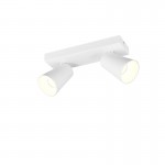 Sharp - Matt White 2 Spotlights with Gold Inner Ring Sharp - Matt White 2 Spotlights with Gold Inner Ring