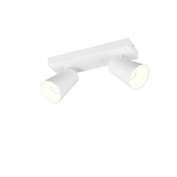 Sharp - Matt White 2 Spotlights with Gold Inner Ring Sharp - Matt White 2 Spotlights with Gold Inner Ring