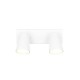 Trio-817100231 - Sharp - Matt White 2 Spotlights with Gold Inner Ring