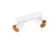 Trio-817100231 - Sharp - Matt White 2 Spotlights with Gold Inner Ring