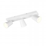 Sharp - Matt White 3 Spotlights with Gold Inner Ring Sharp - Matt White 3 Spotlights with Gold Inner Ring