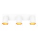 - Sharp - Matt White 3 Spotlights with Gold Inner Ring Trio-817100331 - Sharp - Matt White 3 Spotlights with Gold Inner Ring