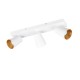 - Sharp - Matt White 3 Spotlights with Gold Inner Ring Trio-817100331 - Sharp - Matt White 3 Spotlights with Gold Inner Ring