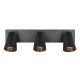 - Sharp - Matt Black 3 Spotlights with Gold Inner Ring Trio-817100332 - Sharp - Matt Black 3 Spotlights with Gold Inner Ring