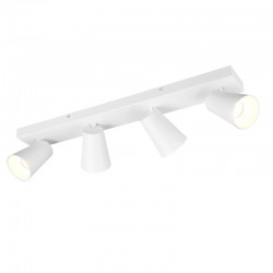 Sharp - Matt White 4 Spotlights with Gold Inner Ring Sharp - Matt White 4 Spotlights with Gold Inner Ring