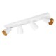 Trio-817100431 - Sharp - Matt White 4 Spotlights with Gold Inner Ring