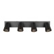 - Sharp - Matt Black 4 Spotlights with Gold Inner Ring Trio-817100432 - Sharp - Matt Black 4 Spotlights with Gold Inner Ring