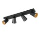 - Sharp - Matt Black 4 Spotlights with Gold Inner Ring Trio-817100432 - Sharp - Matt Black 4 Spotlights with Gold Inner Ring