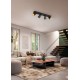 - Sharp - Matt Black 4 Spotlights with Gold Inner Ring Trio-817100432 - Sharp - Matt Black 4 Spotlights with Gold Inner Ring