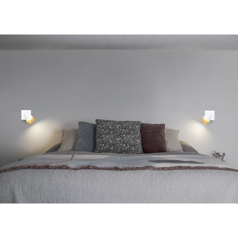 - Sharp - Matt White Spotlight with Gold Inner Ring Trio-817170131 - Sharp - Matt White Spotlight with Gold Inner Ring