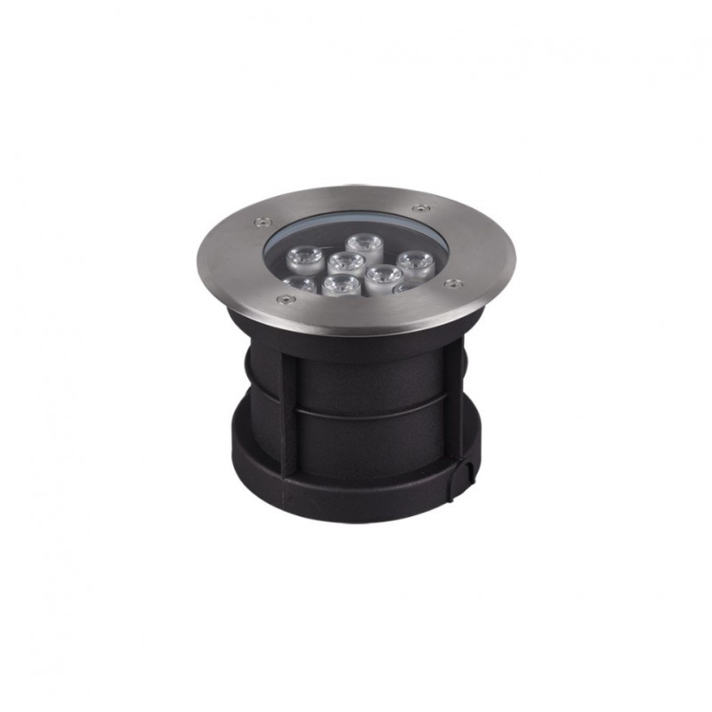 - Belaja - Nickel Stainless Steel Recessed Ground Light Ø 16 cm Trio-821660207 - Belaja - Nickel Stainless Steel Recessed Ground Light Ø 16 cm
