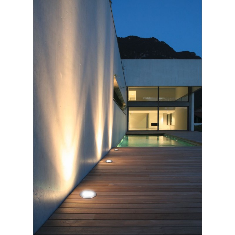 - Belaja - Nickel Stainless Steel Recessed Ground Light Ø 16 cm Trio-821660207 - Belaja - Nickel Stainless Steel Recessed Ground Light Ø 16 cm