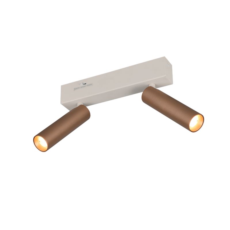 - Ambala - Warm Grey & Coffee CCT 2 Spotlights Trio-849210265 - Ambala - Warm Grey & Coffee CCT 2 Spotlights