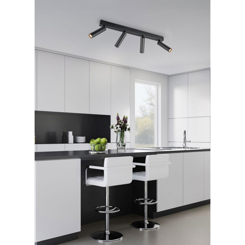 - Ambala - Matt Black CCT 4 Spotlights Trio-849210432 - Ambala - Matt Black CCT 4 Spotlights
