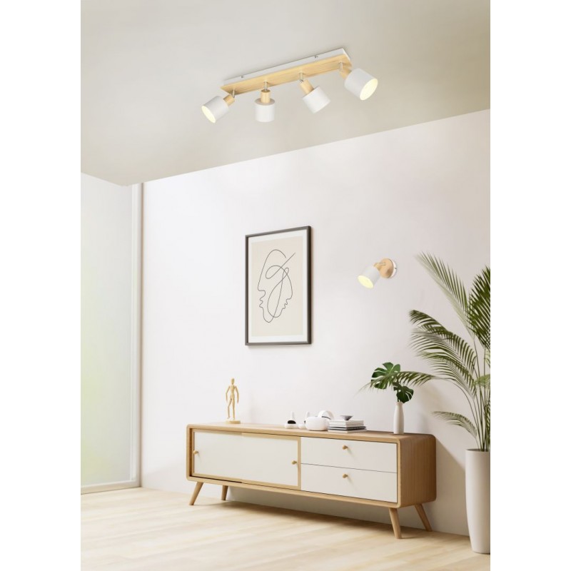 - Shanti - Wooden & Warm Grey Spotlight Trio-862700176 - Shanti - Wooden & Warm Grey Spotlight