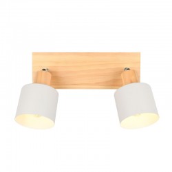 Shanti - Wooden & Warm Grey 2 Spotlights Shanti - Wooden & Warm Grey 2 Spotlights