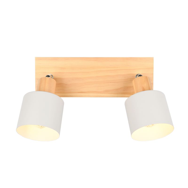 - Shanti - Wooden & Warm Grey 2 Spotlights Trio-862700276 - Shanti - Wooden & Warm Grey 2 Spotlights
