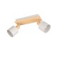 - Shanti - Wooden & Warm Grey 2 Spotlights Trio-862700276 - Shanti - Wooden & Warm Grey 2 Spotlights