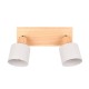 - Shanti - Wooden & Warm Grey 2 Spotlights Trio-862700276 - Shanti - Wooden & Warm Grey 2 Spotlights