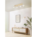 Shanti - Wooden & Warm Grey 4 Spotlights Shanti - Wooden & Warm Grey 4 Spotlights