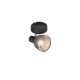 - Tarifa - Black Spotlight with Mirrored Smoked Ribbed Glass Trio-862800132 - Tarifa - Black Spotlight with Mirrored Smoked Ribbed Glass