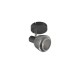 - Tarifa - Black Spotlight with Mirrored Smoked Ribbed Glass Trio-862800132 - Tarifa - Black Spotlight with Mirrored Smoked Ribbed Glass