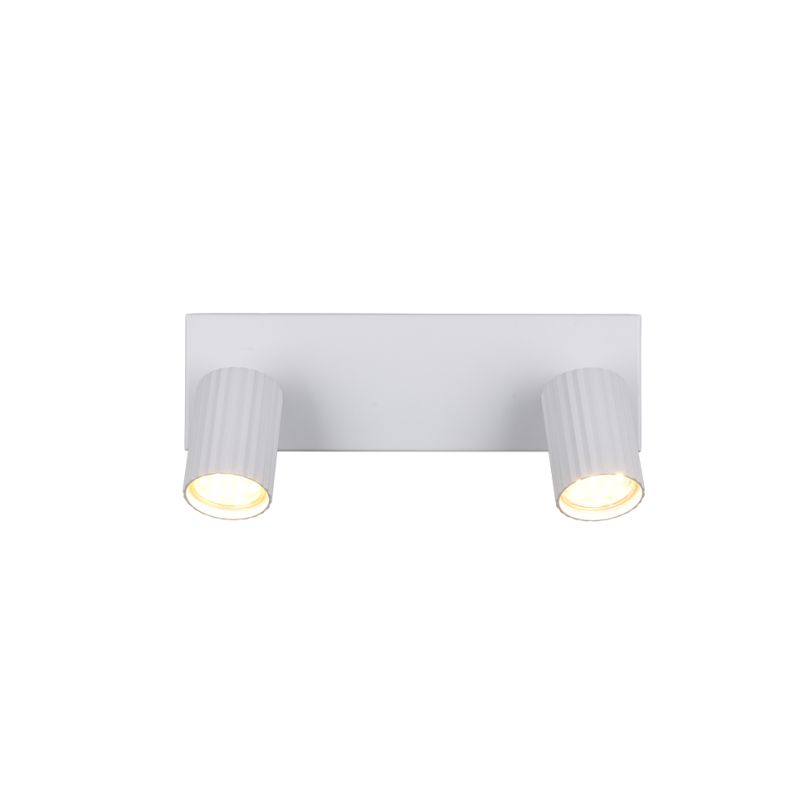 Trio-867700231 - Soka - Matt White Ribbed 2 Spotlights