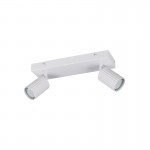 Soka - Matt White Ribbed 2 Spotlights Soka - Matt White Ribbed 2 Spotlights