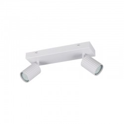 Soka - Matt White Ribbed 2 Spotlights Soka - Matt White Ribbed 2 Spotlights