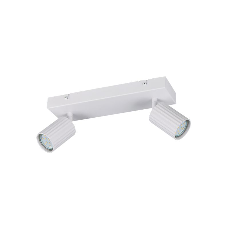 Trio-867700231 - Soka - Matt White Ribbed 2 Spotlights