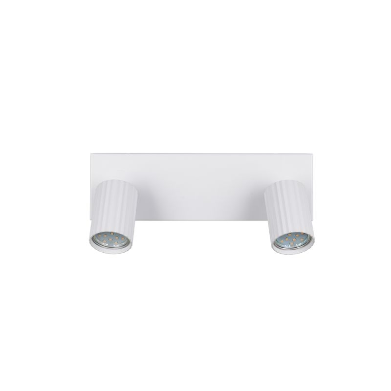 Trio-867700231 - Soka - Matt White Ribbed 2 Spotlights