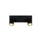 Trio-867700232 - Soka - Matt Black Ribbed 2 Spotlights