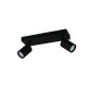 Trio-867700232 - Soka - Matt Black Ribbed 2 Spotlights