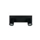 Trio-867700232 - Soka - Matt Black Ribbed 2 Spotlights
