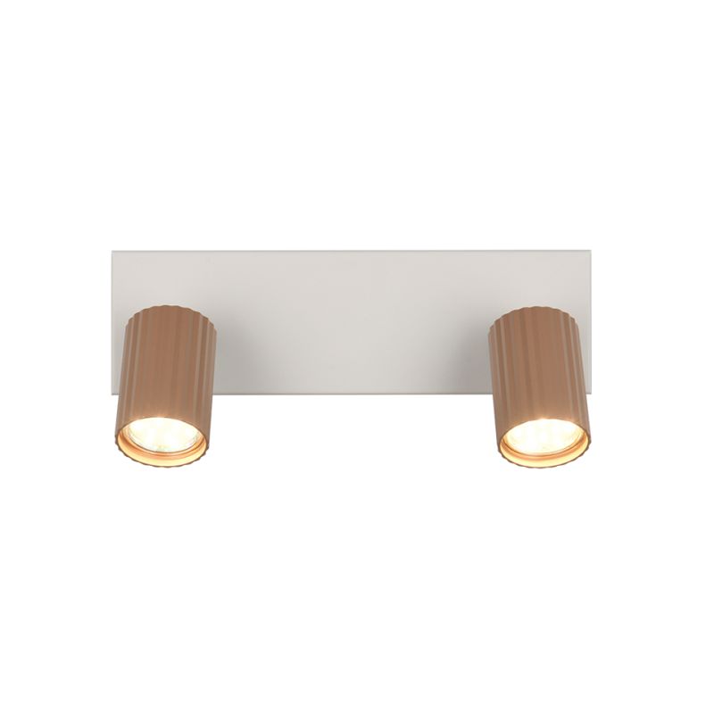 Trio-867700265 - Soka - Coffee & Warm Grey Ribbed 2 Spotlights