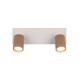 Trio-867700265 - Soka - Coffee & Warm Grey Ribbed 2 Spotlights